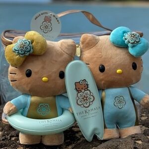 EXCLUSIVE collectible Hello Kitty Plushies THE SURFERS from The Kahala Resort